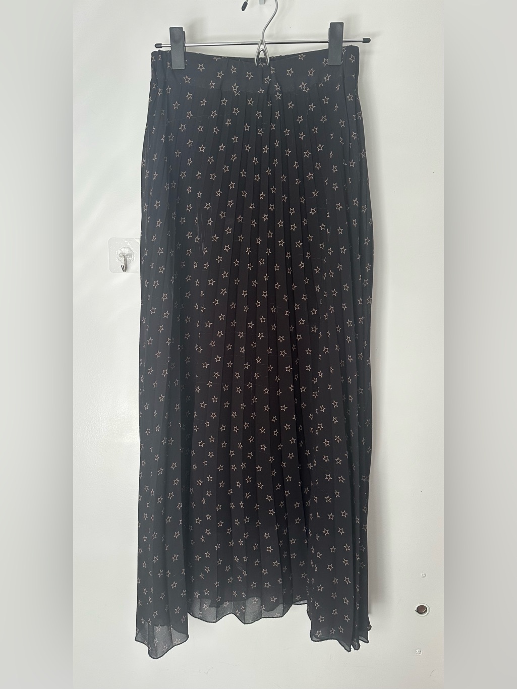 Beatrice B Black Star Print Maxi Skirt